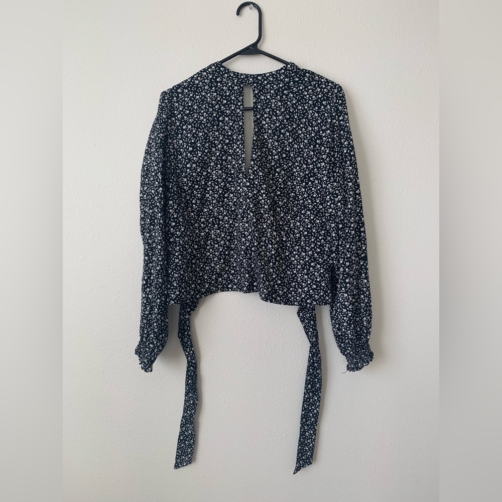 Abercrombie Floral Open Back Blouse